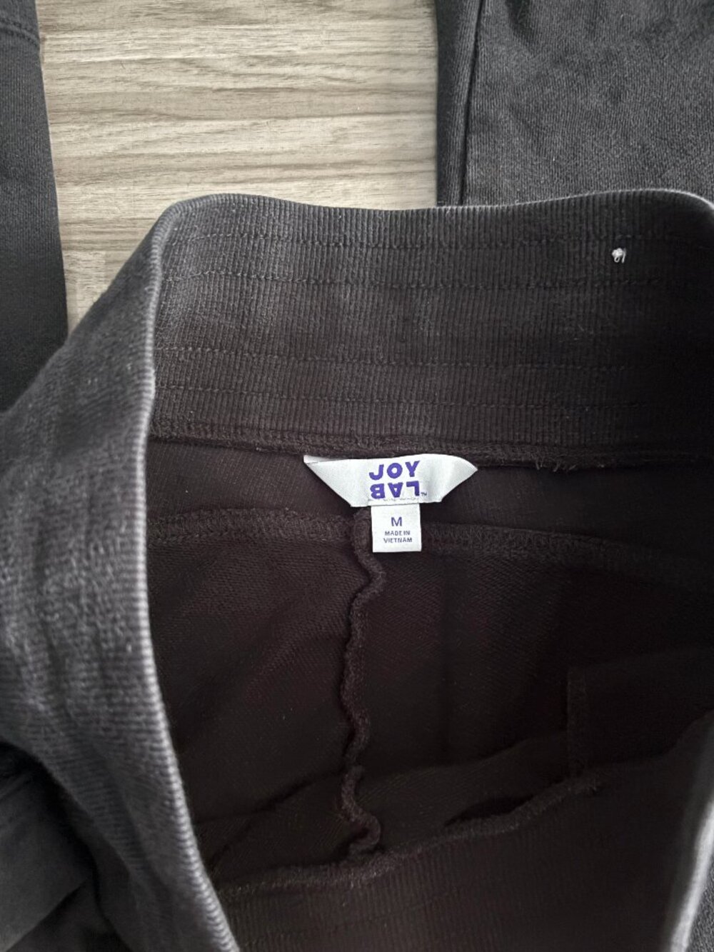 JoyLab French Terry Straight Leg Sweatpants in black size medium wide leg pants - Picture 2 of 3
